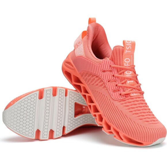 Women's Casual Light Pink Sport Running Walking Tennis Athletic Sneakers Shoes - Picture 7 of 7